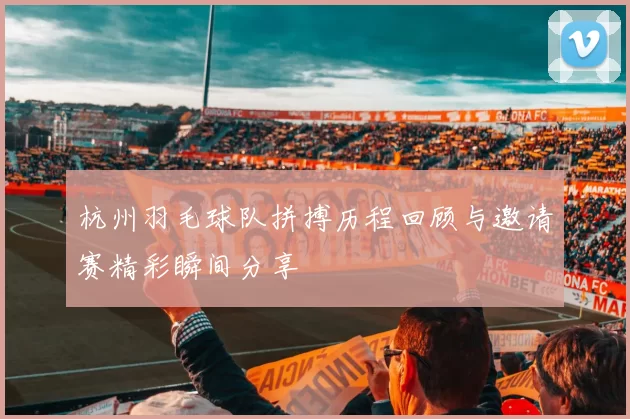 杭州羽毛球队拼搏历程回顾与邀请赛精彩瞬间分享